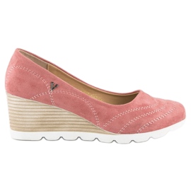 Bombas en la cuña VINCEZA rosado