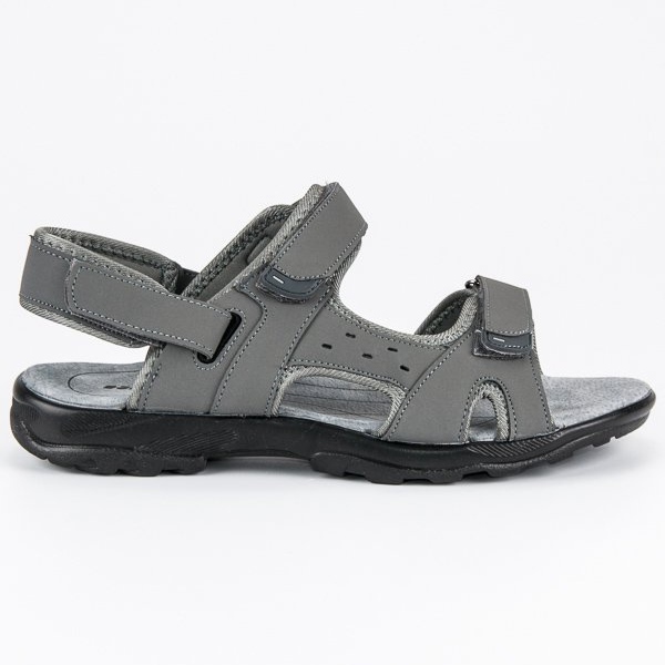 Hasby Sandalias de velcro gris
