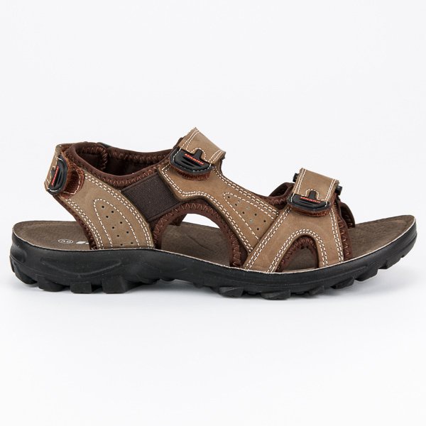 Hasby Sandalias de cuero para niños marrón