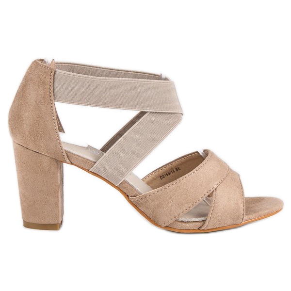 Filippo Sandalias de gamuza en un post marrón Filippo Sandalias de gamuza en un post marrón