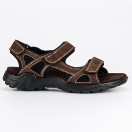 American Club Sandalias americanas para hombre marrón