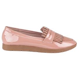 Mocasín lacado rosa rosado Mocasín lacado rosa rosado