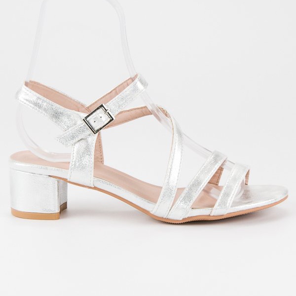 Ideal Shoes Sandalias planas gris