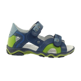 Sandalias con velcro Ren But 3277 denim azul verde