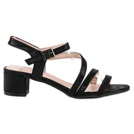 Ideal Shoes Sandalias planas negro Ideal Shoes Sandalias planas negro