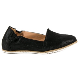 Filippo Bailarina negra con estampado negro Filippo Bailarina negra con estampado negro