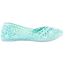 Seastar Bailarinas encaje menta verde