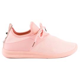 Super Me Deportivas de tejido rosa rosado