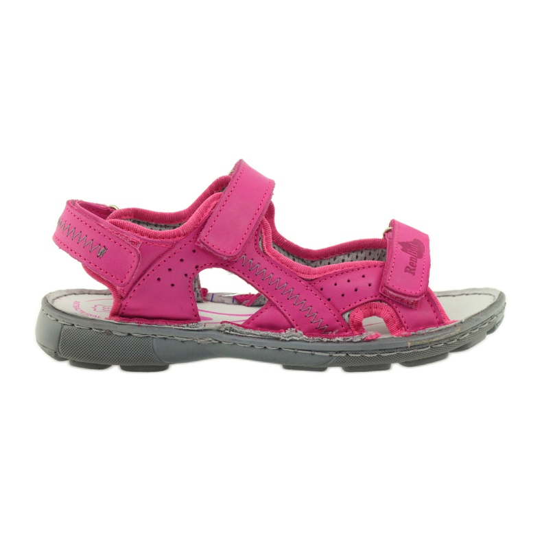 Ren But Sandalias de niñas flexibles de cuero 4256 Amaranth Ren pero rosado