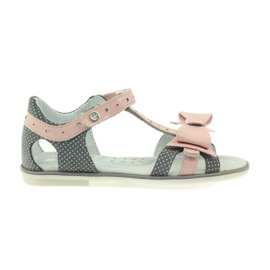 Sandalias lazo Bartek 36182 gris rosado