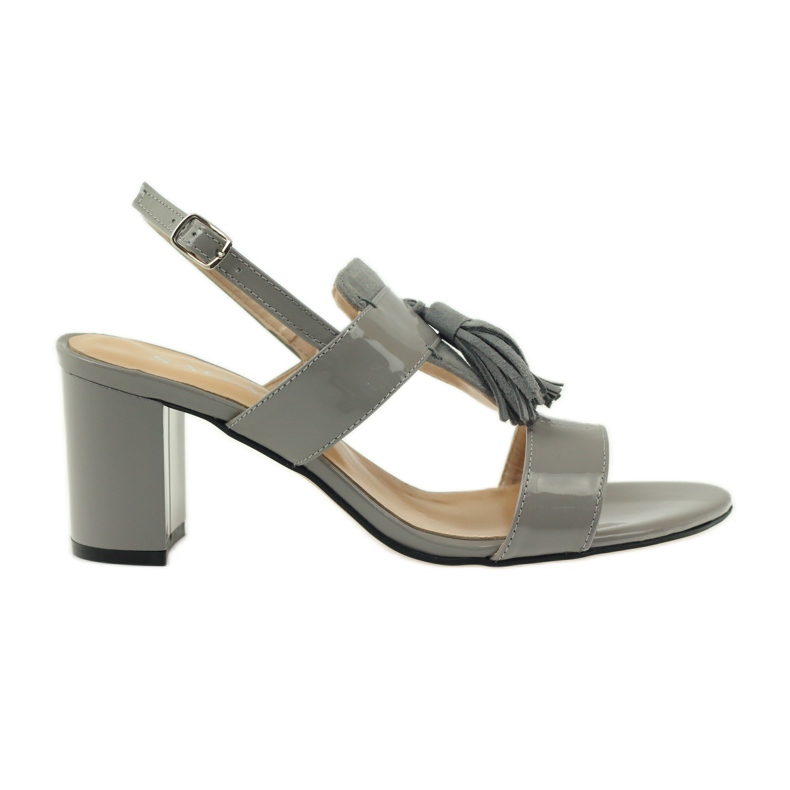 Sagan 53224 sandalias grises con flecos