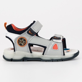 American Club Sandalias para niño gris