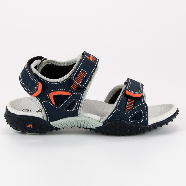 American Club Sandalias de terciopelo americano azul