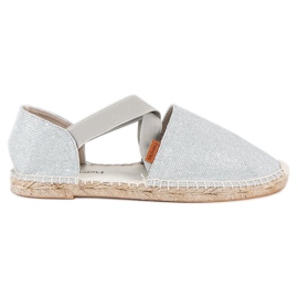 McKey Alpargatas plateadas gris