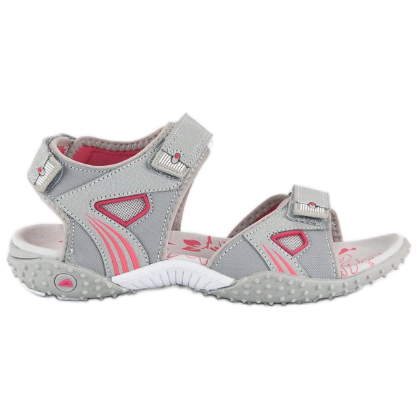American Club Sandalias mujer americanas cómodas gris
