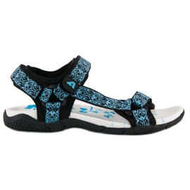 American Club Sandalias americanas textil velcro azul