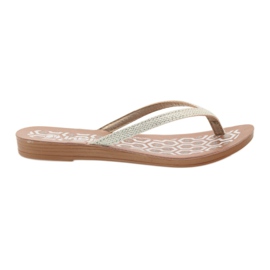 Chanclas INBLU IR063 plata blanco gris