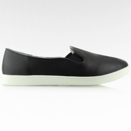 Punteras de almendra sin cordones A910 Negro