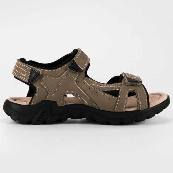 American Club Sandalias americanas para hombres marrón
