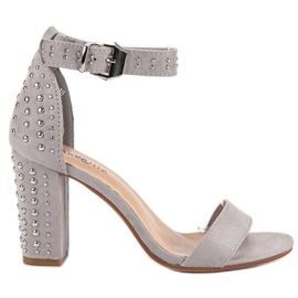 Marquiz Sandalias grises de mujer Marquiz Sandalias grises de mujer