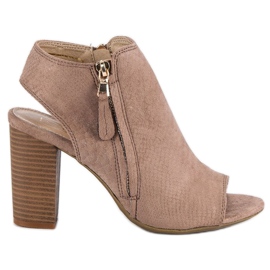 Filippo Sandalias beige con parte superior