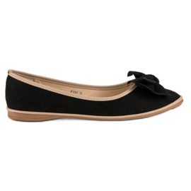 Sweet Shoes Bailarinas de ante con lazo negro
