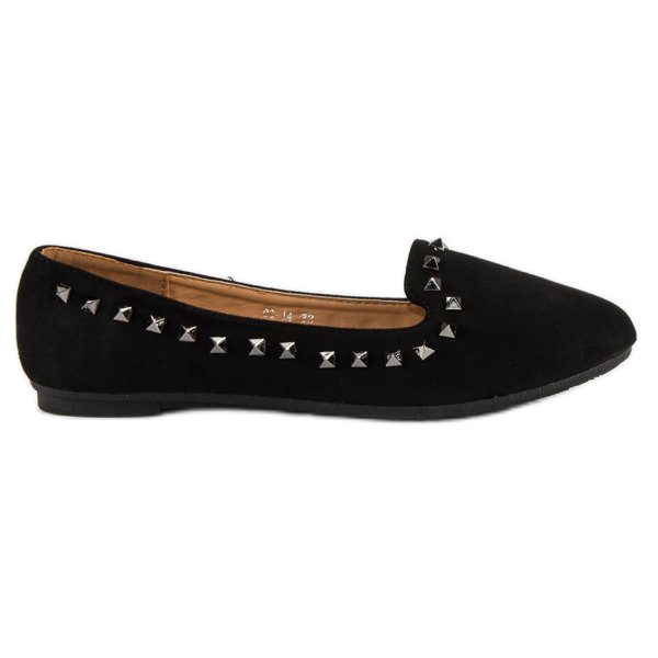 Ch. Creation Bailarinas negras con tachuelas negro