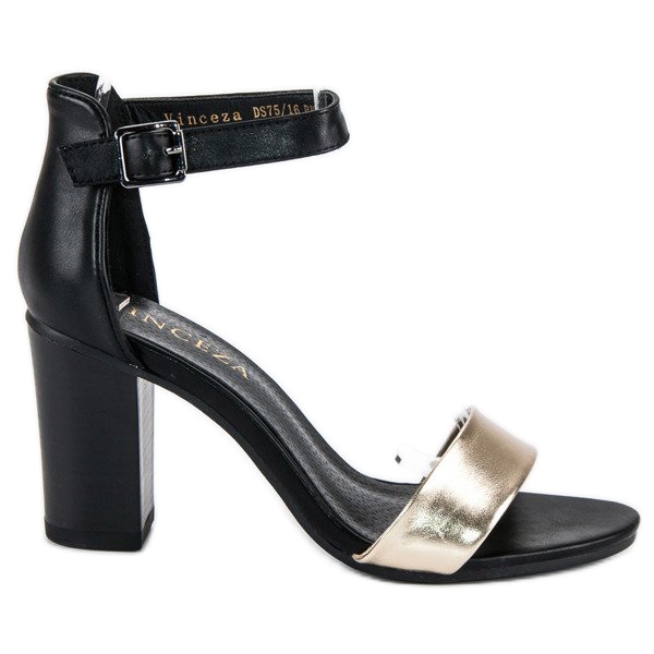 Sandalias de tacón VINCEZA negro amarillo