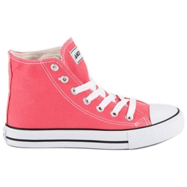 Andy Z Zapatillas clásicas por encima del tobillo. rosa