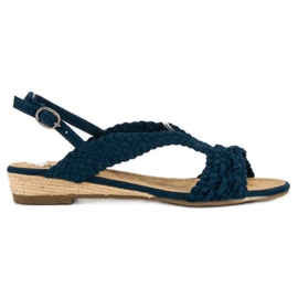 Corina Sandalias textil azul marino