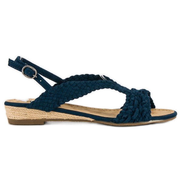 Corina Sandalias textil azul marino