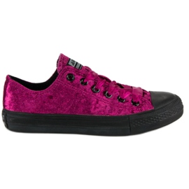 Andy Z Deportivas terciopelo fucsia rosado