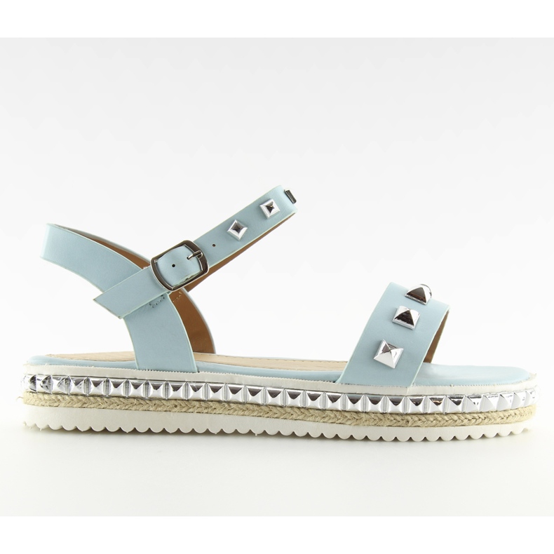 Sandalias con tachuelas azul 35-132 azul