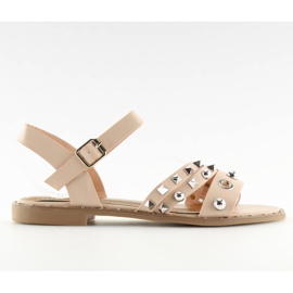 Sandalias con suela plana rosa 99-19 Rosa