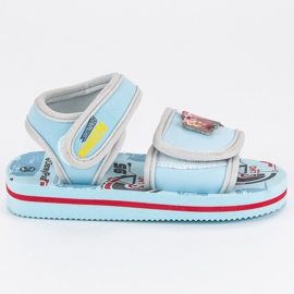 Sandalias de velcro azul