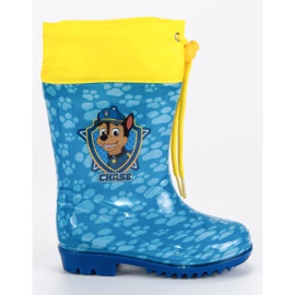 Wellingtons con patrulla canina acanalada azul