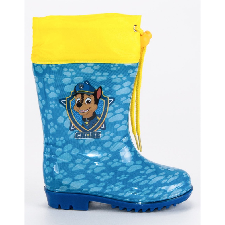 Wellingtons con patrulla canina acanalada azul