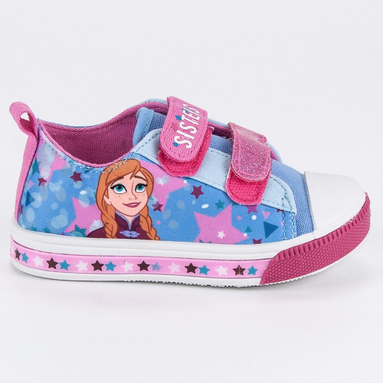 Zapatillas En Velcro Ice Land azul rosado