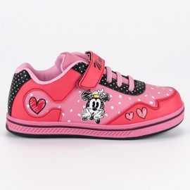 Zapatillas velcro mickey mouse rosa