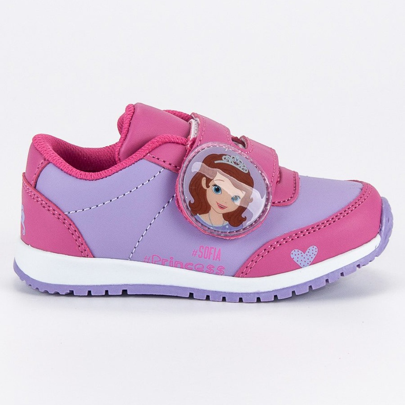 Zapatillas Velcro Su Alteza Zosia violeta rosado