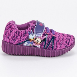Zapatillas Disney Velcro púrpura