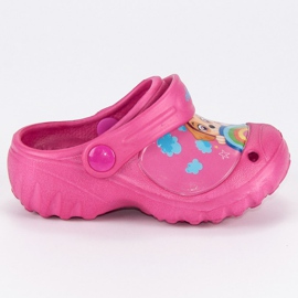 Chanclas de goma Patrulla Canina rosado