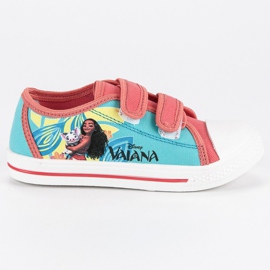 Zapatillas Velcro Vaiana azul rosado