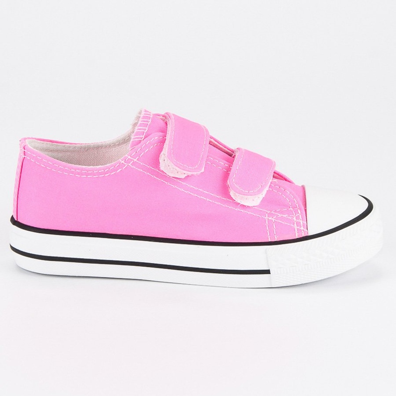 Zapatillas de deporte con velcro para niños. rosado