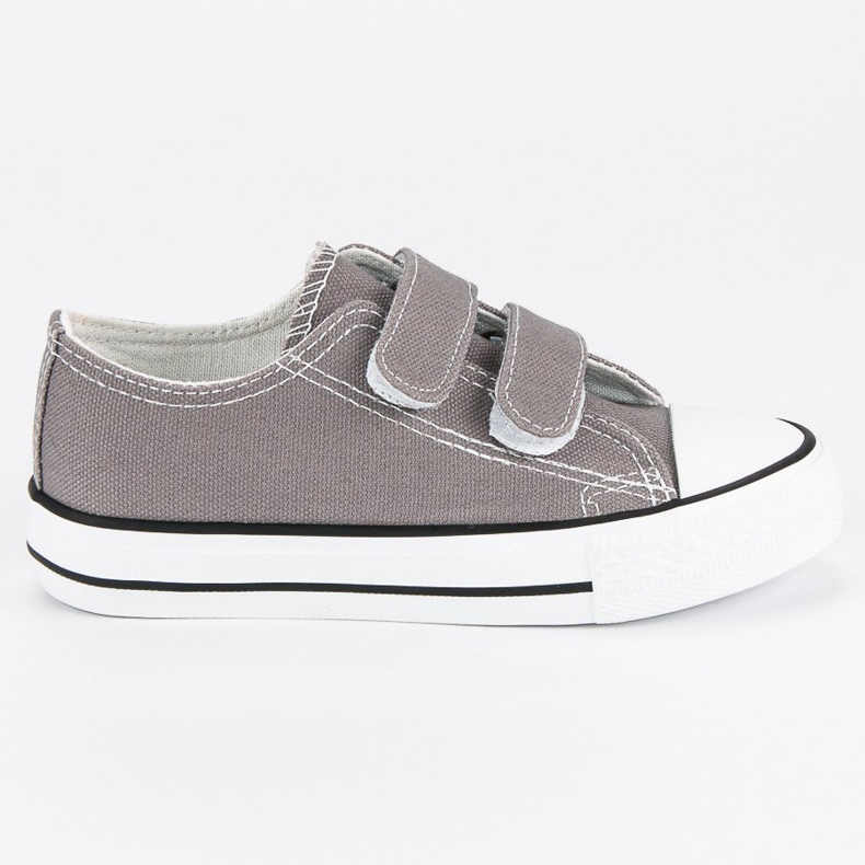 Zapatillas de deporte con velcro para niños. gris