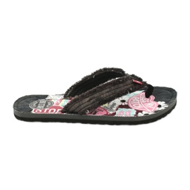 Chanclas Jeans Big Star 274A124 negro multicolor