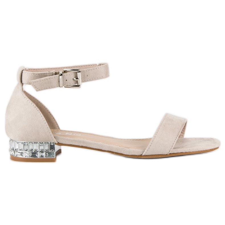 Nio Nio Sandalias elegantes de ante marrón