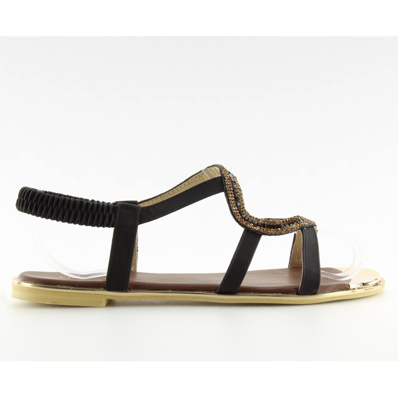 Sandalias negras asimétricas 4157 Black negro Sandalias negras asimétricas 4157 Black negro