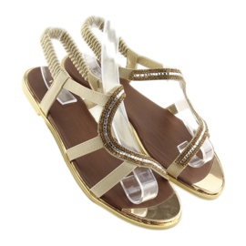 Sandalias asimétricas beige 4157 Beige