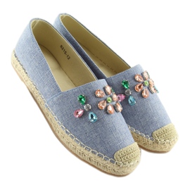 Alpargatas con piedras azules 8215 L.BLUE Alpargatas con piedras azules 8215 L.BLUE